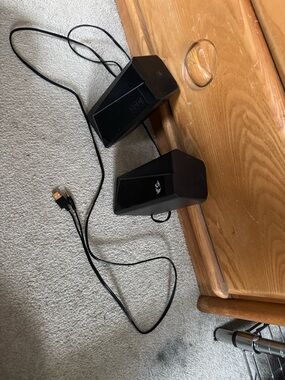 Black Red Dragon Computer Speakers with USB Plug